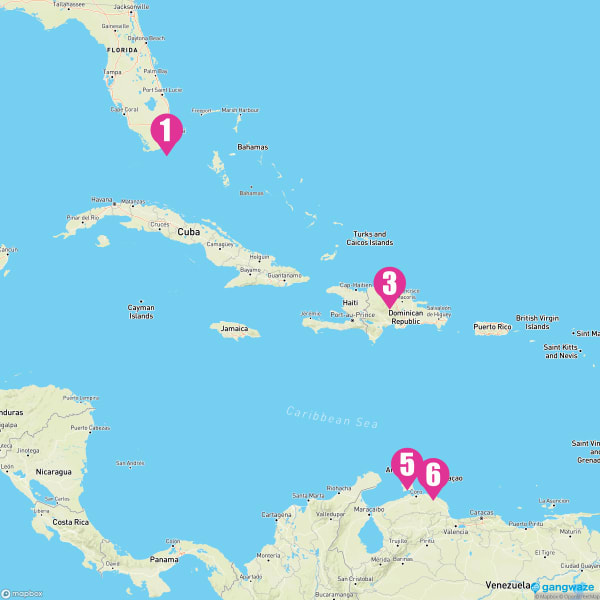 Carnival Magic March 7, 2026 Cruise Itinerary Map