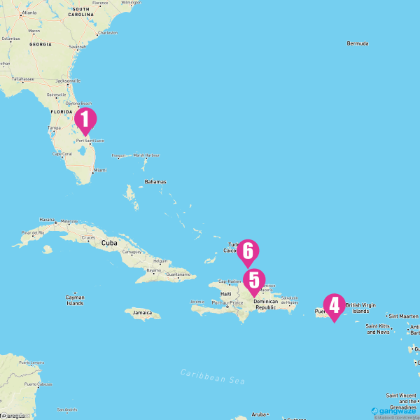 Carnival Mardi Gras February 10, 2024 Cruise Itinerary Map