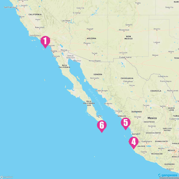 Carnival Panorama May 13, 2023 Cruise Itinerary Map