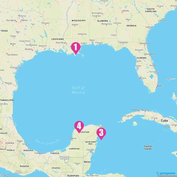 Carnival Valor July 8, 2024 Cruise Itinerary Map