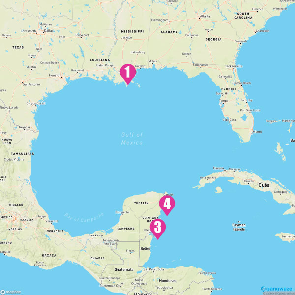 Carnival Valor March 8, 2025 Cruise Itinerary Map
