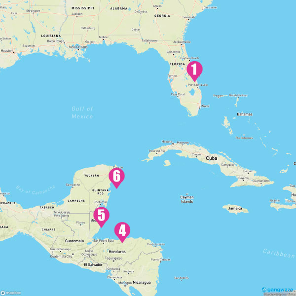 Carnival Venezia January 26, 2025 Cruise Itinerary Map