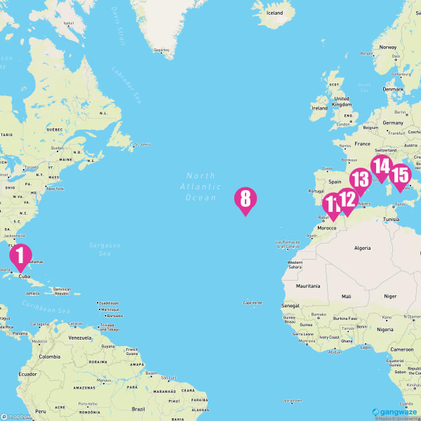 Celebrity Beyond April 22, 2024 Cruise Itinerary Map