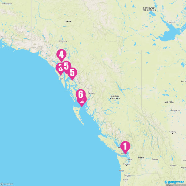 Celebrity Solstice August 31, 2025 Cruise Itinerary Map