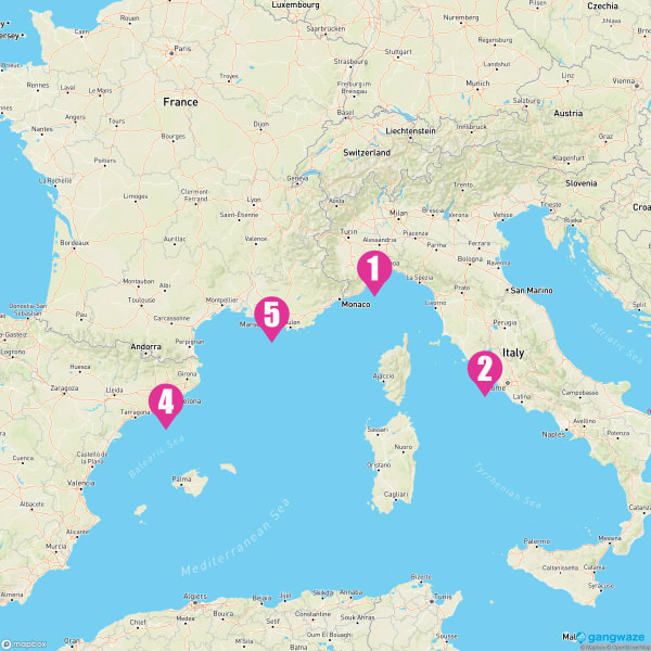 Costa Fortuna November 9, 2024 Cruise Itinerary Map