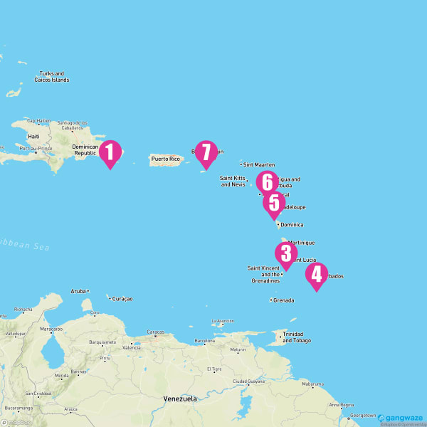 Costa Pacifica January 14, 2024 Cruise Itinerary Map