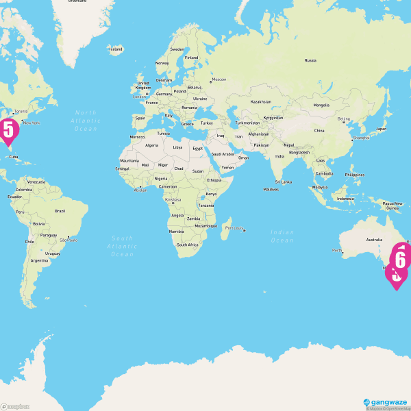 Crown Princess January 4, 2026 Cruise Itinerary Map