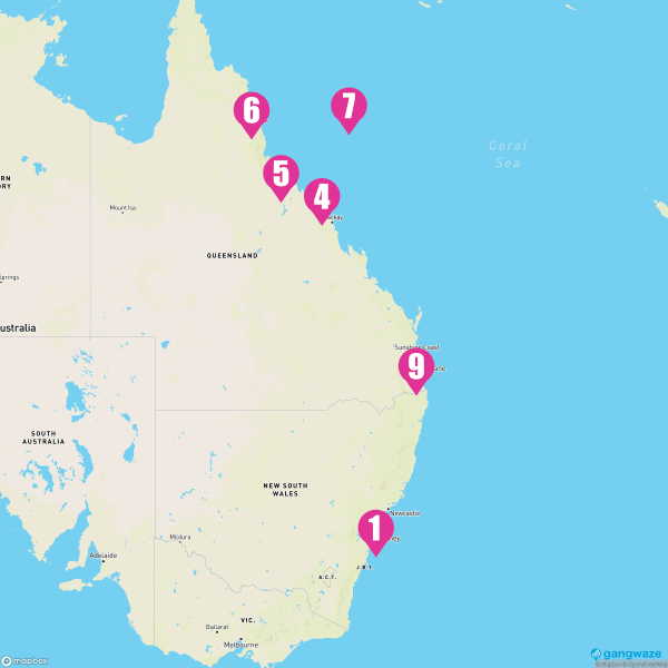 Crown Princess March 10, 2026 Cruise Itinerary Map