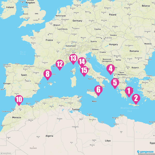 Enchanted Princess July 22, 2023 Cruise Itinerary Map