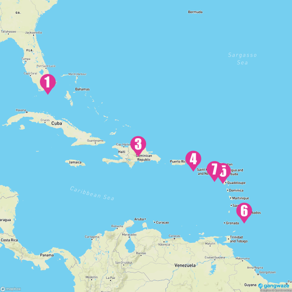 Explorer of the Seas November 16, 2023 Cruise Itinerary Map
