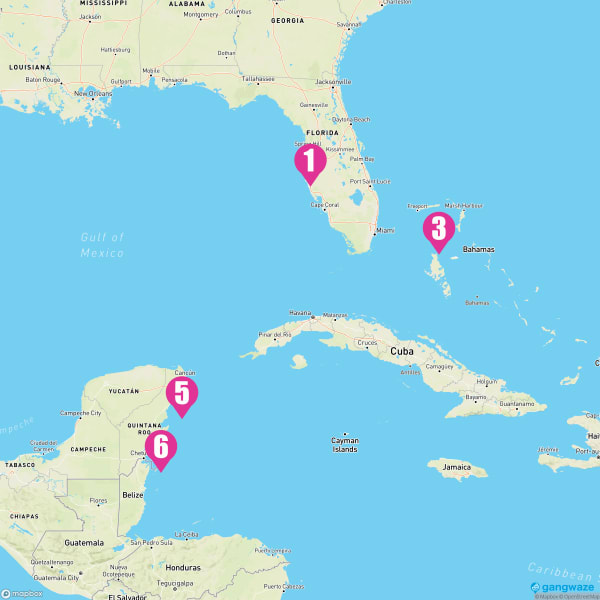 Grandeur of the Seas July 19, 2025 Cruise Itinerary Map