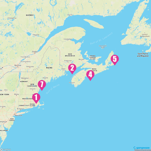 Grandeur of the Seas September 29, 2024 Cruise Itinerary Map