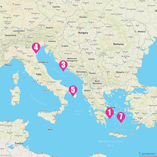 MSC Armonia June 5, 2025 Cruise Itinerary Map