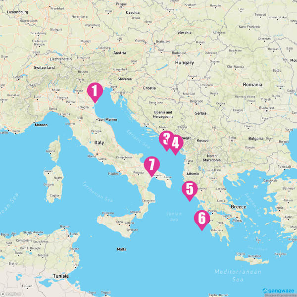 MSC Armonia October 14, 2024 Cruise Itinerary Map