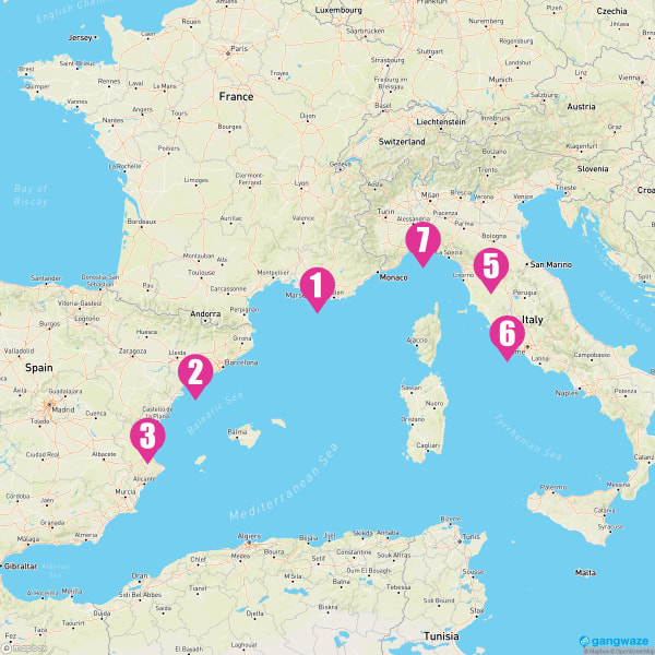 MSC Fantasia June 6, 2024 Cruise Itinerary Map