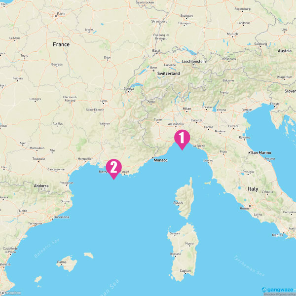 MSC Musica April 2, 2025 Cruise Itinerary Map