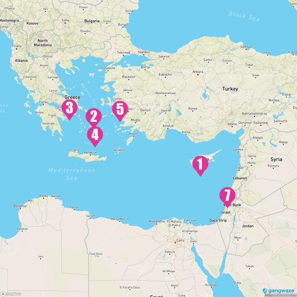 MSC Musica August 18, 2023 Cruise Itinerary Map