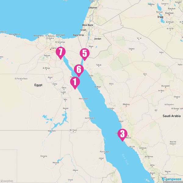 MSC Opera February 9, 2025 Cruise Itinerary Map