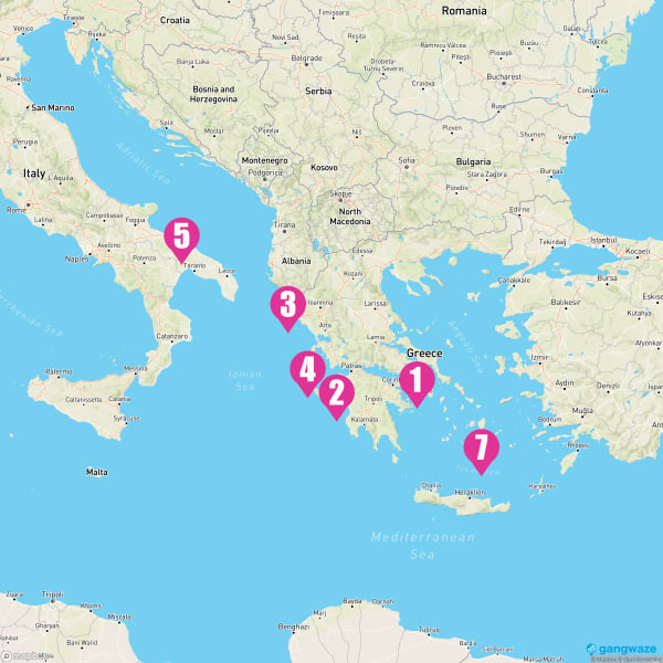 MSC Opera July 16, 2024 Cruise Itinerary Map