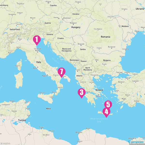 MSC Opera September 1, 2024 Cruise Itinerary Map