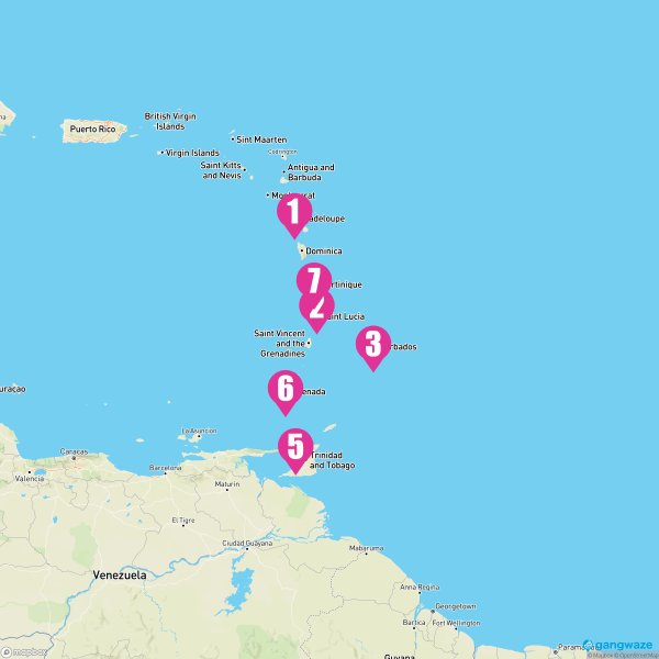 MSC Seaside December 24, 2023 Cruise Itinerary Map