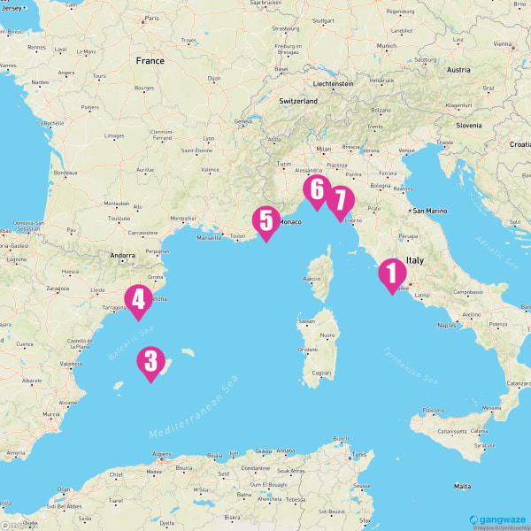 MSC Seaview October 29, 2025 Cruise Itinerary Map