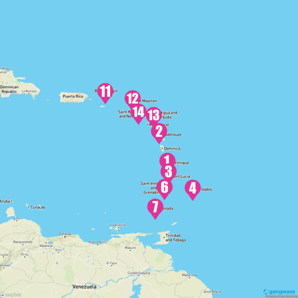 MSC Virtuosa January 4, 2025 Cruise Itinerary Map