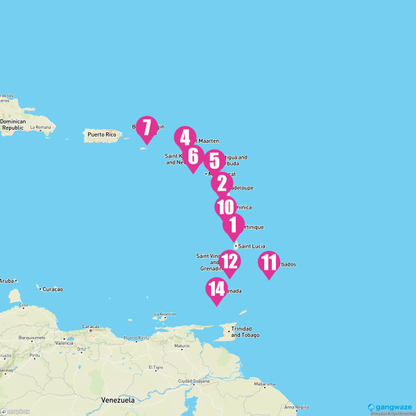 MSC Virtuosa January 25, 2025 Cruise Itinerary Map