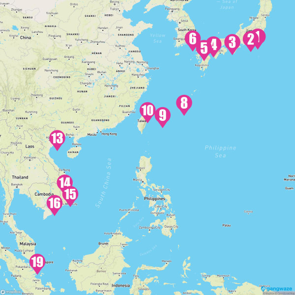 Nautica April 22, 2023 Cruise Itinerary Map