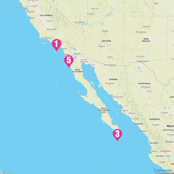 Norwegian Bliss October 29, 2024 Cruise Itinerary Map