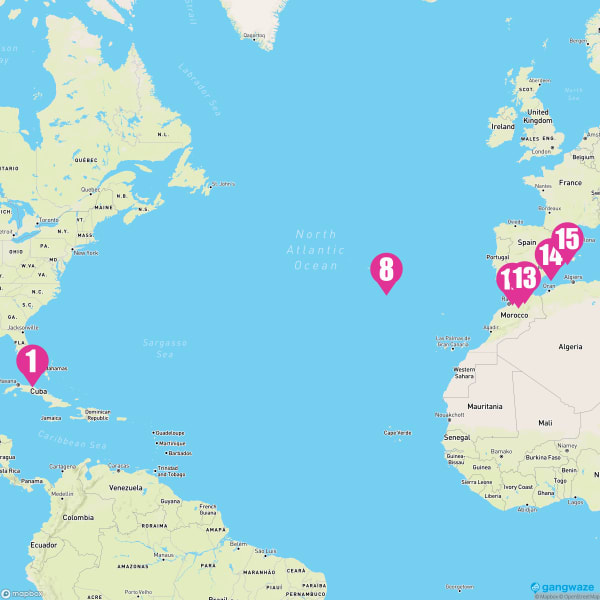 Norwegian Encore November 3, 2024 Cruise Map & Port Info