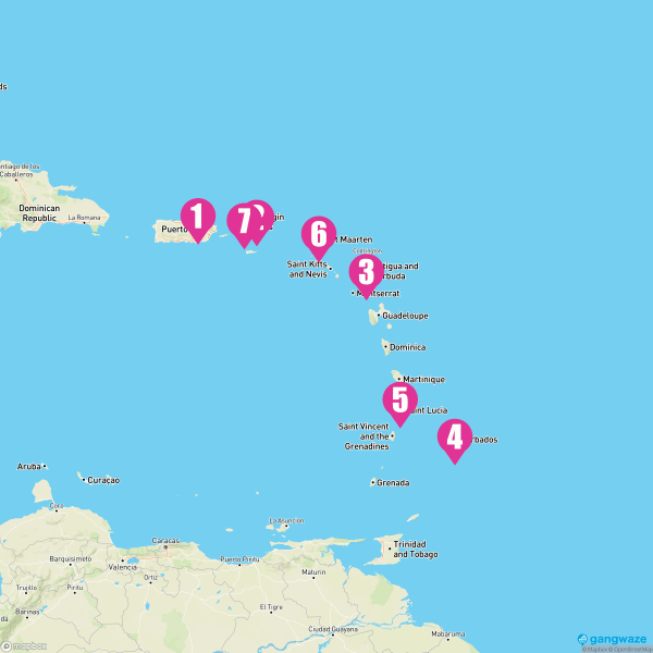 Norwegian Epic March 22, 2026 Cruise Itinerary Map