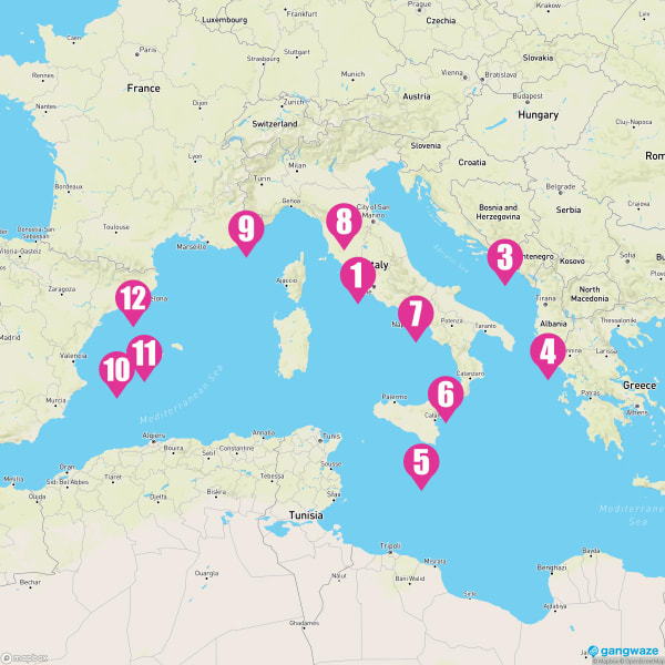 Norwegian Escape April 24, 2024 Cruise Itinerary Map