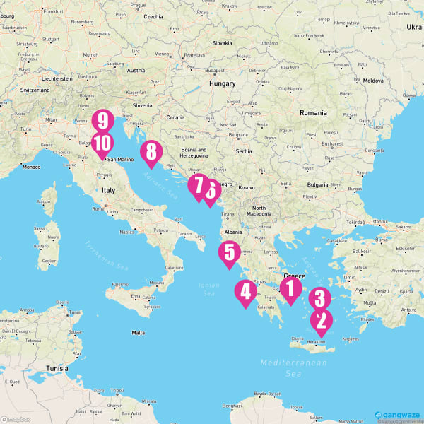 Norwegian Gem May 31, 2023 Cruise Itinerary Map