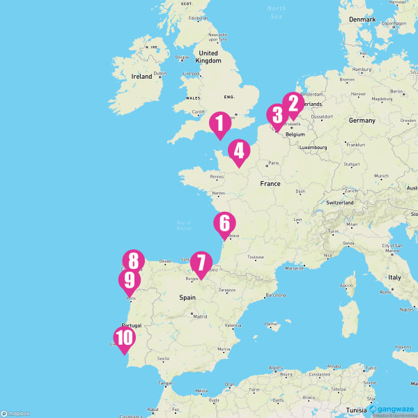 Norwegian Getaway August 8, 2023 Cruise Itinerary Map