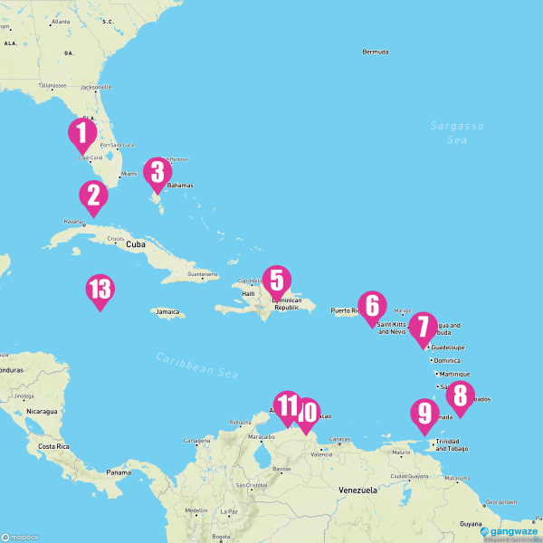 Norwegian Jade November 26, 2023 Cruise Itinerary Map