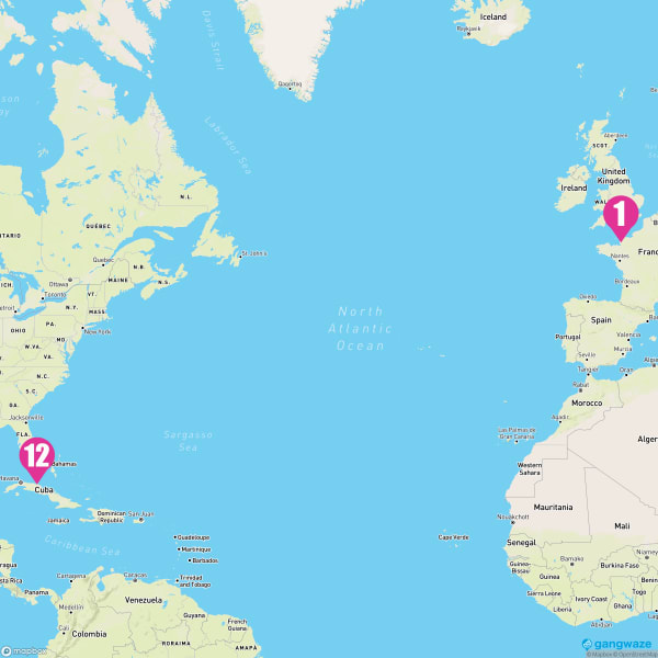 Norwegian Joy February 13, 2024 Cruise Map & Port Info
