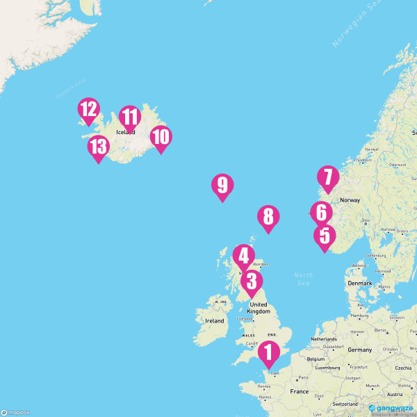 Norwegian Star May 18, 2024 Cruise Itinerary Map