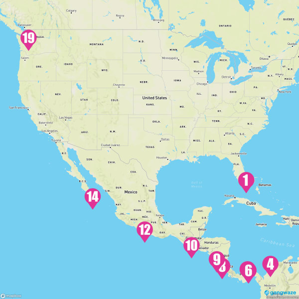 Norwegian Sun April 1, 2024 Cruise Itinerary Map