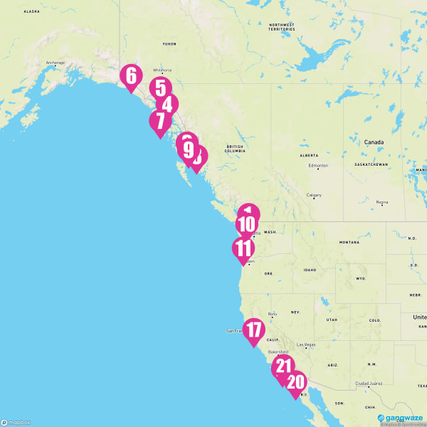 Regatta September 7, 2023 Cruise Itinerary Map