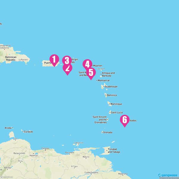 Rhapsody of the Seas December 22, 2024 Cruise Itinerary Map