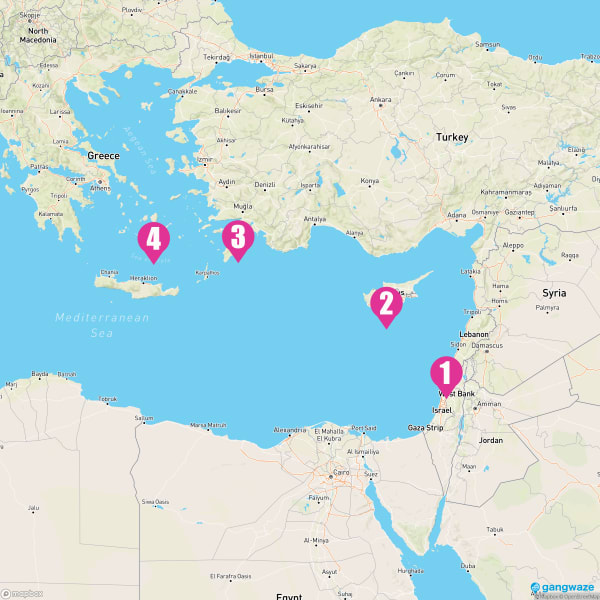 Rhapsody of the Seas September 29, 2023 Cruise Itinerary Map