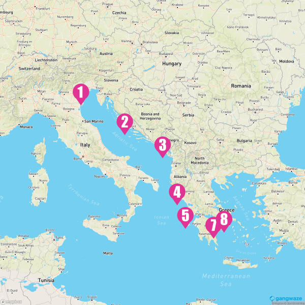 Seabourn Encore October 13, 2024 Cruise Itinerary Map