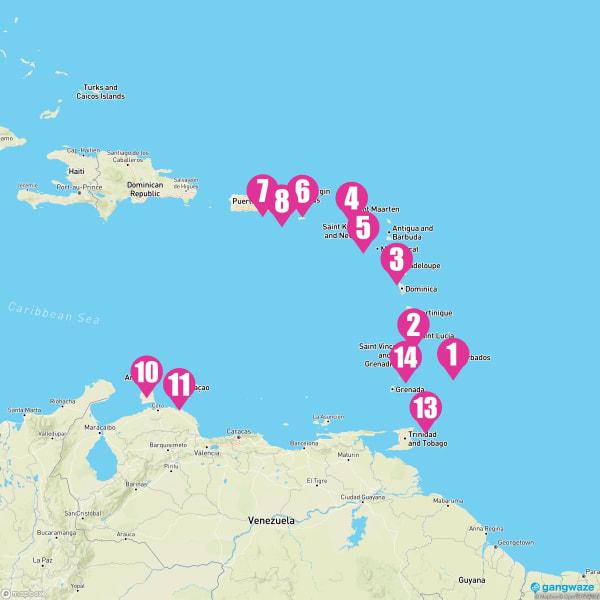 Seabourn Ovation December 21, 2024 Cruise Itinerary Map