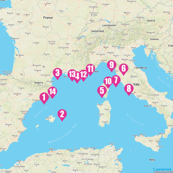 Seabourn Ovation October 29, 2023 Cruise Itinerary Map