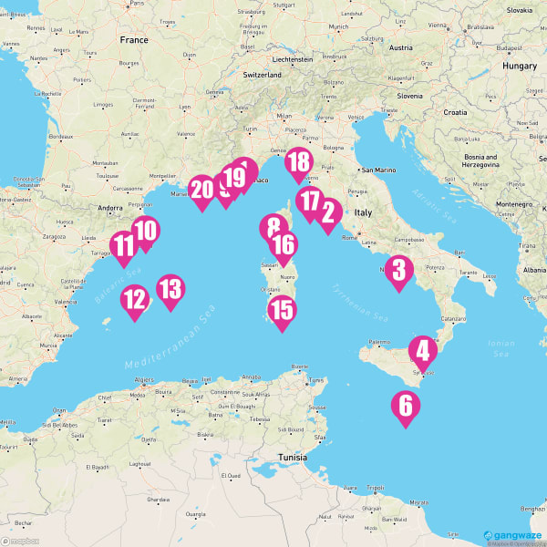 Seabourn Ovation September 19, 2025 Cruise Itinerary Map