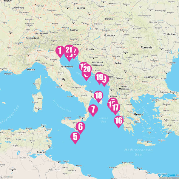 Seabourn Quest June 17, 2023 Cruise Itinerary Map