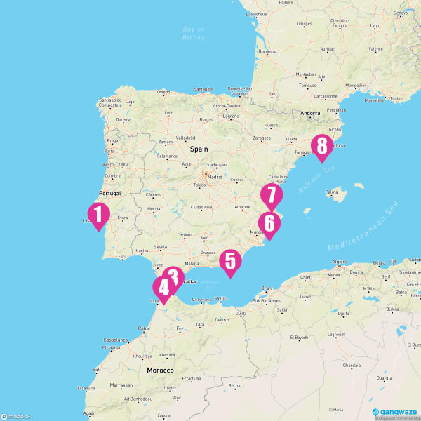 Seabourn Sojourn April 9, 2025 Cruise Itinerary Map