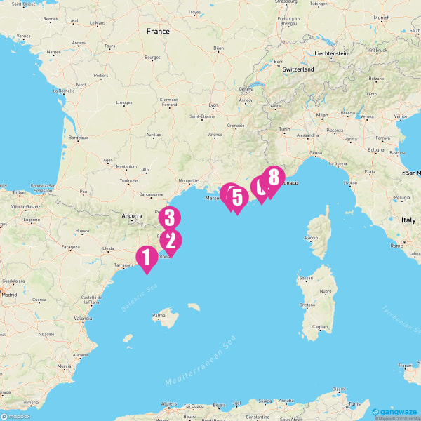 SeaDream I May 10, 2025 Cruise Itinerary Map