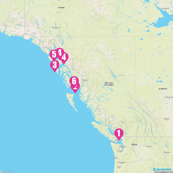 Serenade of the Seas June 29, 2025 Cruise Itinerary Map